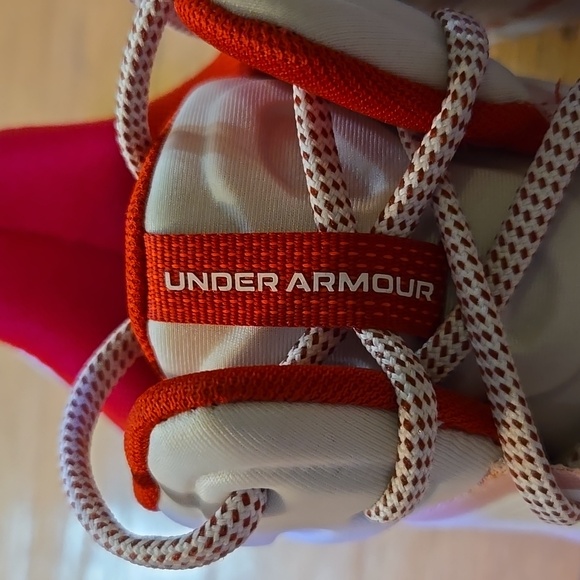 NIP Lacrosse Cleats Under Armour Command MC Mid Red & White  Men's 12 - Picture 3 of 11